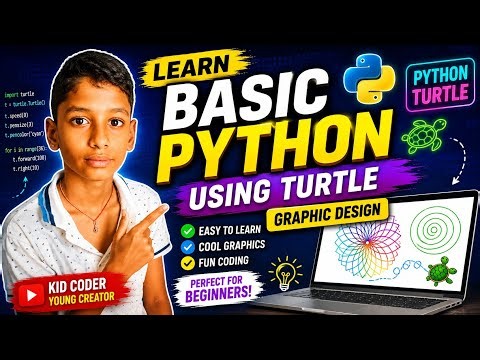 Learn Python Turtle Graphics for Beginners #shorts | Draw Amazing Shapes in Python |Kids Coding