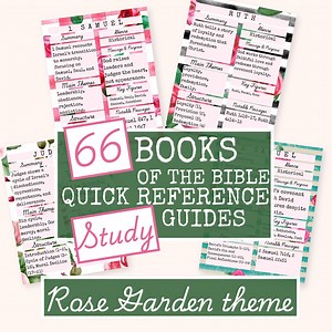 66-book Bible Study Guide Printable | Hyperlinked Study Sheets for Each Bible Book | Bible Summary Cards | Instant Download | NKJV and ASV - Etsy