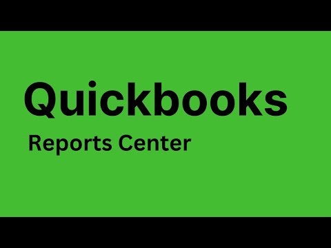 QuickBooks - How to Run and Customize Reports in QuickBooks