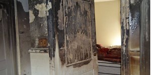 What’s the difference between an opened and closed door during a fire?