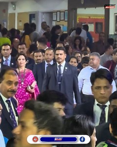 28K views · 642 reactions | Aishwarya Rai and Abhishek Bachchan shut down separation rumours with joint appearance at Ambani school event | InstantBollywood | Facebook