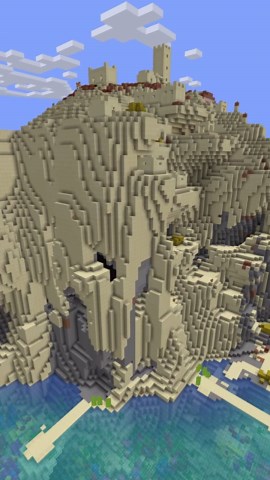 Mesa Cliffs Island Village Seed – Minecraft Java Edition 1.20.6