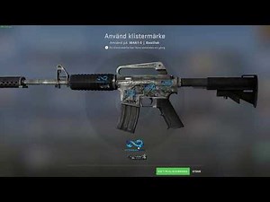 Applied 4 Eternal Fire Glitter sticker on a M4a1-s Basilisk Dragon