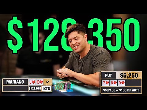 Flopping STRAIGHT FLUSH in $50-100 Game!! | Poker Vlog #121