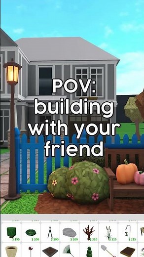 POV: Building on Bloxburg with your Friend #roblox #bloxburg