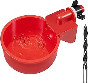 Chicken Waterer Cups 24 Pack Automatic Chicken Water Cups for Poultry LANARP Float Style Gravity Chicken Watering System Poultry Water Feeder Kit Chicken Waterer 5 Gallon with Mounting Hole Opener