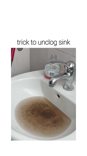 ✈️ on Instagram: "The post shares a 14-second video hack for unclogging a sink by inserting a liquid soap dispenser's pump tube into the drain and pumping to create suction, clearing standing dirty water and restoring flow without specialist tools. Uploaded on 2 January 2026 by @lagimacul , an account specialising in viral DIY cleaning tips, it has amassed 858,000 views, 477 likes, and 303 replies, predominantly enthusiastic Indonesian comments like "wah boleh juga" affirming its practicality. T