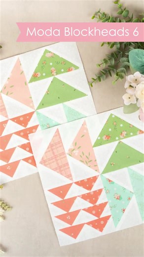 27K views · 439 reactions | ✨️Block 13 for Moda Blockheads 6 is done! This block contains a lot of flying geese with tons of precise points so using the foundation paper was a must! How did this block treat you? ✨️Fabric used is the Abloom Fat Quarter Bundle by Corey Yoder ✨️Foundation Paper used is 3" x 6" Flying Geese #KimberlyJolly #FatQuarterShop #Sewing #Quilting #QuiltersofTikTok #ModaBlockheads6 | Fat Quarter Shop | Facebook