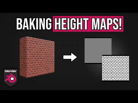 Texture Baking Height/Bump Maps in Blender 4.2 - Texture Baking Mastery