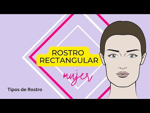 Rostro rectangular de mujer