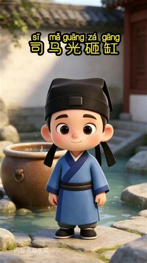 司马光砸缸的千古智慧 #司马光砸缸 #历史典故 #少儿故事 #国学启蒙 #民间故事
