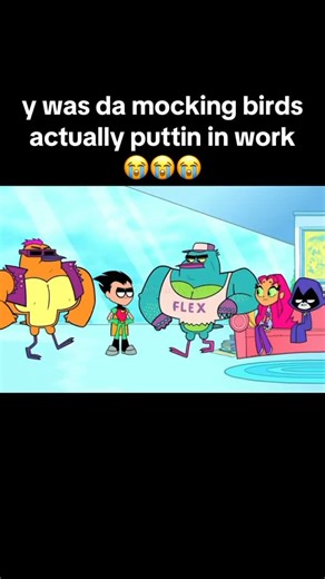 BlackStar on Instagram: "bullying them da whole episode ✌️ #teentitansgo #fyp #cartoonnetwork #dc #robin #raven #beastboy #cyborg #starfire #mockingbird"