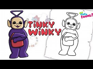 Teletubbie: How to Draw Tinkie Winkie | Drawing Tutorial