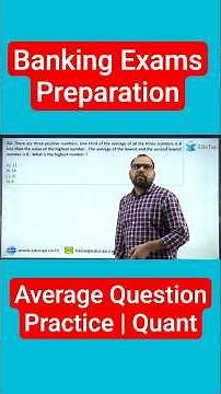 Quantitative Aptitude for Banking Exam | Average Question Practice | Bank Exams Preparation 2025