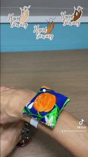 Hand Sewing This Wearable Pincushion Took Me 5 Minutes #sewing #diy #genius