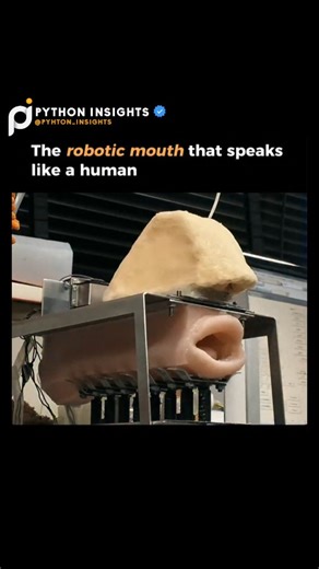 Python Insights on Instagram: "A robotic artificial mouth built by Japanese researchers that can produce human-like speech in a remarkably realistic way. The device creates sound by pushing air through physical structures, just like a real human does The silicone mouth parts articulate and move to shape different sounds It demonstrates producing the sound "O" with mouth movements that look eerily human-like The result is "unsettlingly real speech"-meaning it sounds so realistic it's almost creep