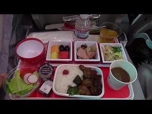 In-flight meals of Japan Airlines KIX-LAX 日本航空の機内食 大阪－ロサンゼルス