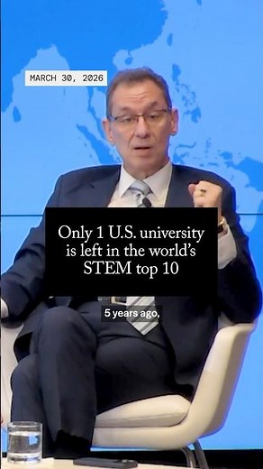 Only Harvard remains in the world’s top 10 STEM universities