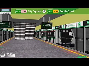 OpenBVE: SMRT Alstom MOVIA R151 [825/826] (NW10 | EF15) City Square ➡ (NW1 | HL13) South Coast