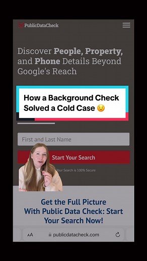 How a Background Check Solved a Cold Case