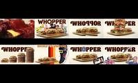 Mix of 8 videos from youtube : Whopper Whopper Mashup