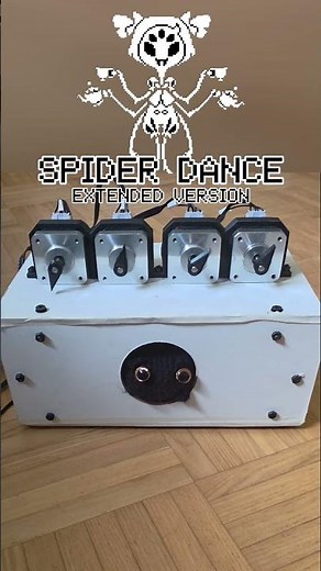 Spider dance (extended) on stepper motors! #tech #music #motormusic #undertale