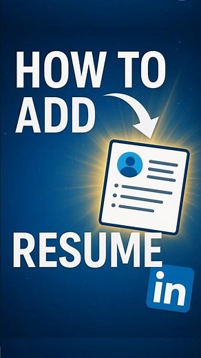 How To Upload Resume On LinkedIn | How To Add Resume In LinkedIn | How To Upload CV In LinkedIn
