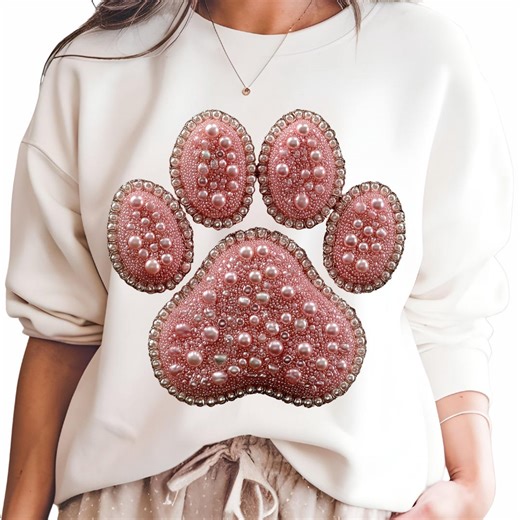 Pink Pearl Animal Paw Print PNG, Pet Sublimation Design, Animal Paw Clipart for T Shirt, Digital Download - Etsy