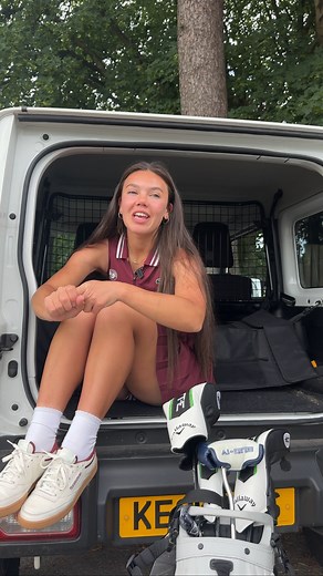 Karima Hassan on Instagram: "I wasn’t gonna post this 😂 but my content is all about honesty and this is where my golf is at the moment I guess! Aaagghhh it’ll get there 😅😅 #golf #golfswing #golffail"