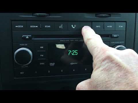 Dodge Nitro how to set the clock setting