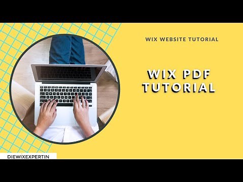 WIX PDF Tutorial | ALLES zum Thema PDF download, upload und PDF viewer
