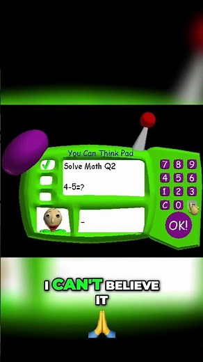 Baldi's Basics: Can You Solve Math Before He Finds You?! #shorts