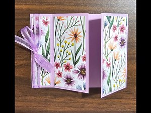 Book Binding Gatefold Card Tutorial