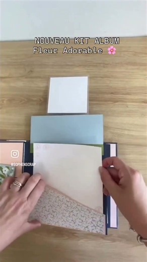 Album Fleur Adorable | Kit créatif débutant | Scrapbooking