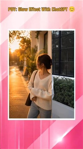 ChatGPT Cinematic Glow Photo Editing Tutorial ✨ One Prompt Viral Golden Hour Effect