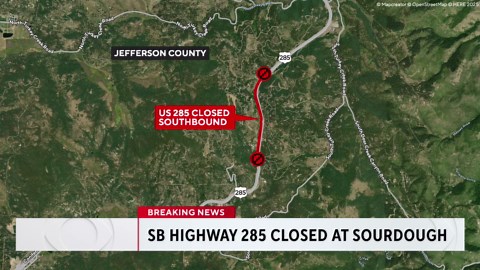 Highway 285 southbound closed after possible road rage shooting near Conifer