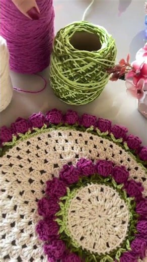 Produção de lugar americano porta copo / souspalt tulipas 🌷