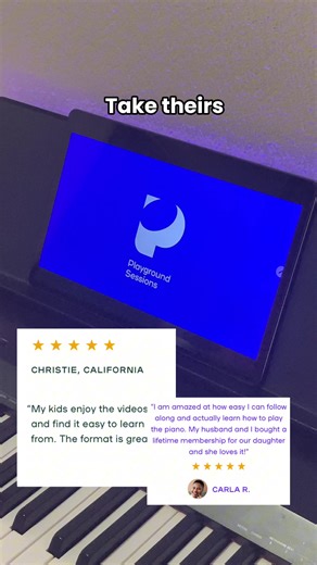 Playground Sessions is the #1 rated piano learning app for a reason! Get your membership today and kick-start your piano learning journey with features like instant feedback, video lessons, specialized courses, structured learning paths, and so much more! Click the link in bio to start your free trial! #testimonials #piano #pianostudent #musiceducation #onlinepianolessons #playgroundsessions | Playground Sessions