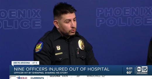 Phoenix officer 'grateful to be alive' after getting hurt in ambush