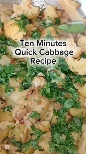 10 minutes quick and easy cabbage recipe