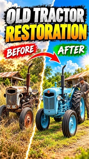 Abandoned Old Tractor Full Restoration | From Rusty to Like New