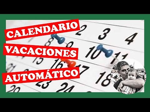 Cómo hacer un CALENDARIO para VACACIONES de forma automática - Curso de Excel Avanzado