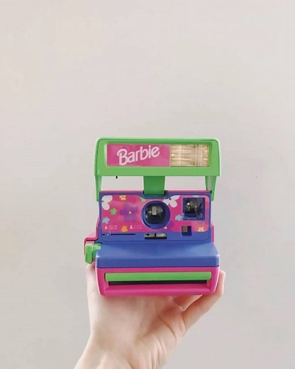 Come on, Barbie help us get through Tuesday 🌸 The Polaroid Originals Barbie cam is waving us through the week. | Polaroid
