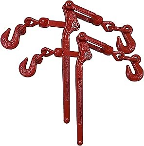 Mega Cargo Control Heavy Duty Lever Binders, 2 Pack Snap Binders - 1/2" – 5/8" 13,000 lbs Max Strength for Flatbed Trailers, Trucks, Construction