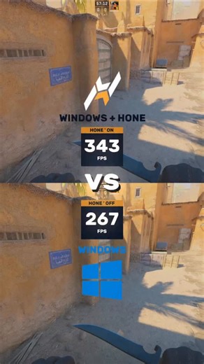 HONE | Hone VS Windows #fpsboost #optimization #cs2 #counterstrike #pcoptimization | Instagram