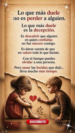 La mayor herida no es perder a alguien… es la decepción. #reflexion #motivacion #vida #amorpropio
