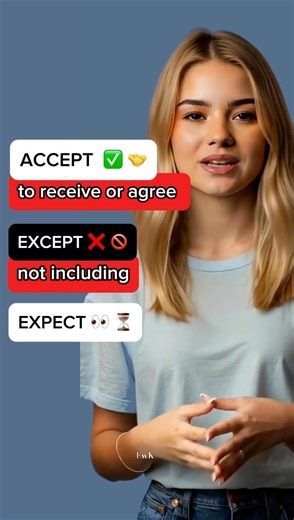 🤯 Accept vs Except vs Expect | Don’t Confuse These Words! ❌✅