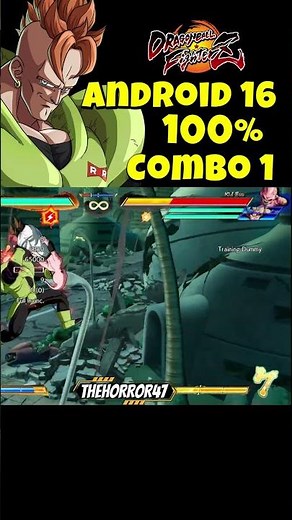Android 16 INSANE 100% Combo Dragon Ball FighterZ Patch 1.38 Gameplay 🔥 #combos #dragonballfighterz