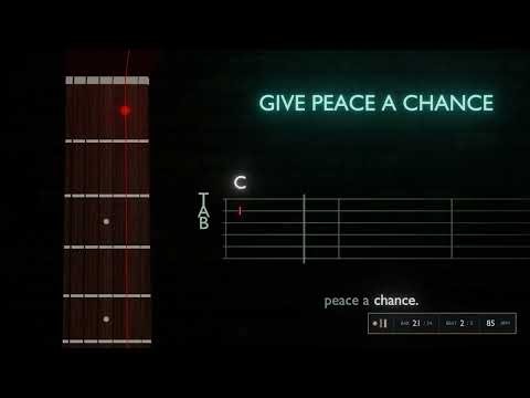 Give Peace a Chance 🎸 Easy Guitar Tab | Play Along with Chords & Lyrics