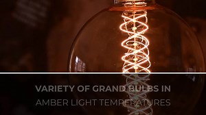 Bulbrite 60-Watt Equivalent Amber Light 2000K,Medium Base (E26)Dimmable Antique Grand Filament Nostalgic LED Light Bulb 776319